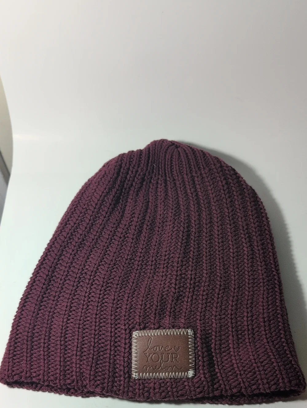 Love Your Melon Men's Maroon Knit Beanie